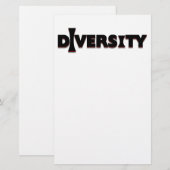 I Diversity Stationery Briefpapier (Voorkant / Achterkant)