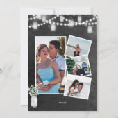 I DO 4 Foto Eucalyptus Chic Verloving Uitnodiging (Achterkant)