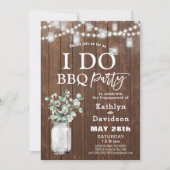 I DO 4 Foto Eucalyptus Chic Verloving Uitnodiging (Voorkant)