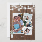 I DO 4 Foto Eucalyptus Chic Verloving Uitnodiging (Achterkant)