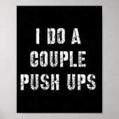 I Do A Couple Push Work Out Gift  Poster (Voorkant)