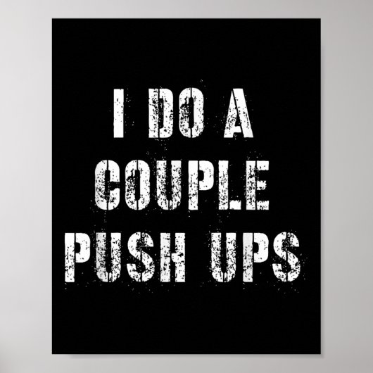 I Do A Couple Push Work Out Gift Poster (Voorkant)