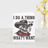 I Do A Thing Called What I Want Kaart (Gele Bloem)