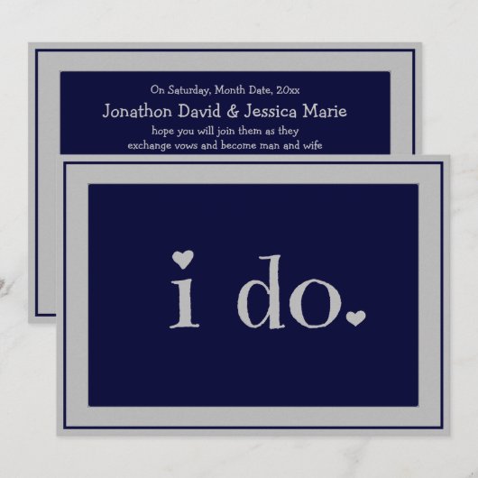 i do - aangepast kaart (Voorkant / Achterkant)