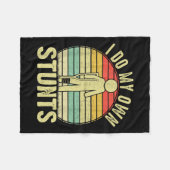 I Do All My Own Stunts - Get Well Gift Funny Injur Fleece Deken (Voorkant (Horizontaal))