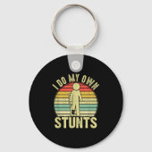 I Do All My Own Stunts - Get Well Gift Funny Injur Sleutelhanger (Voorkant)