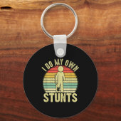 I Do All My Own Stunts - Get Well Gift Funny Injur Sleutelhanger (Voorkant)