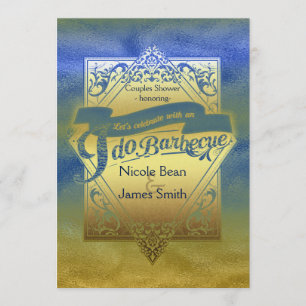 I DO BARBECUE BBQ Beach Shower Verloving Kaart