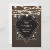 I DO BARBECUE BBQ Faux Leather & Lights Verloving Kaart (Achterkant)