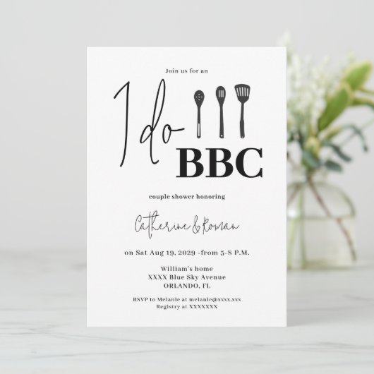 I do Barbecue Couple Shower Kaart (Staand voorkant)