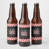 I Do BBQ Beer Fles Label - Red - Custom Bier Etiket (Flessen)