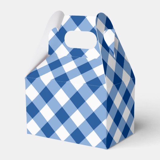 I Do BBQ Blue Gingham Sunflower Favor Box Bedankdoosjes (Achterkant)