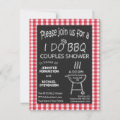 I Do BBQ Chalkboard Couples Shower Kaart (Voorkant)