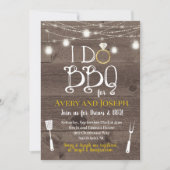 I Do BBQ Couple's Barbecue Shower Invitation Kaart (Voorkant)
