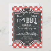 I Do BBQ Couple's Coed Verloving & Vrijgezellenfee Kaart (Voorkant)