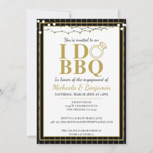 I Do BBQ Couples Shower Engagement Party Kaart