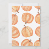 I DO BBQ Couples Shower Waterverf Pumpkin Rustic Kaart (Achterkant)