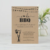 I Do BBQ Couples Wedding Vrijgezellenfeest Verlovi Kaart (Staand voorkant)