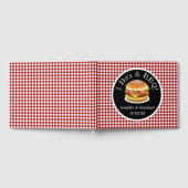I Do BBQ en Red Gingham Hamburger Casual bruiloft Gastenboek (Volledig)