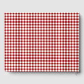 I Do BBQ en Red Gingham Hamburger Casual bruiloft Gastenboek (Achterkant)