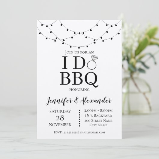 I DO BBQ Engagement Party (Staand voorkant)