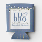 I Do BBQ Engagement Party Couples Shower Blikjeskoeler (Achterkant)