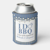 I Do BBQ Engagement Party Couples Shower Blikjeskoeler (Blikje Achterkant)