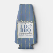 I Do BBQ Engagement Party Couples Shower Flesjeskoeler (Voorkant)