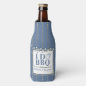 I Do BBQ Engagement Party Couples Shower Flesjeskoeler (Fles Voorkant)