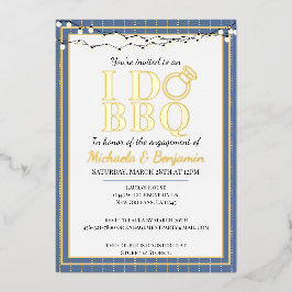 I Do BBQ Engagement Party Couples Shower Folie Uitnodiging
