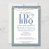 I Do BBQ Engagement Party Couples Shower Magnetische Uitnodiging (Voorkant)