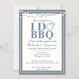 I Do BBQ Engagement Party Couples Shower Magnetische Uitnodiging