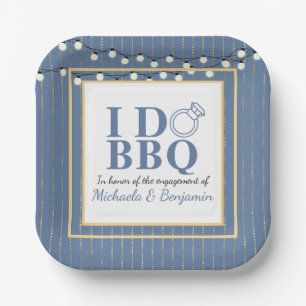 I Do BBQ Engagement Party Couples Shower Papieren Bordje