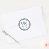 I Do BBQ Engagement Party Couples Shower Ronde Sticker (Envelop)