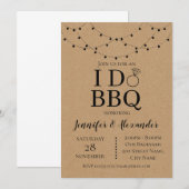 I Do BBQ Engagement Party Kaart (Voorkant / Achterkant)