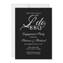 I DO BBQ Engagement Party Uitnodiging