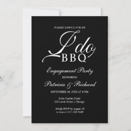 I DO BBQ Engagement Party Uitnodiging