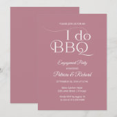 I DO BBQ Engagement Party Uitnodiging (Voorkant / Achterkant)