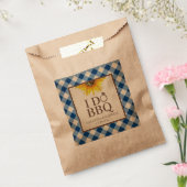 I Do BBQ Gingham and Sunflower Bedankzakje (Gezegeld)