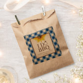 I Do BBQ Gingham and Sunflower Bedankzakje (Geknipt)