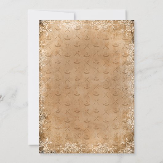 I Do BBQ Invitation, Couples Shower Engagement  Kaart (Achterkant)