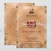 I Do BBQ Invitation, Couples Shower Engagement  Kaart (Voorkant / Achterkant)