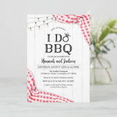 I Do BBQ Invitation Kaart (Staand voorkant)