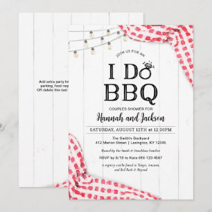 I Do BBQ Invitation Kaart