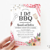 I Do BBQ Koppel Bruiloft Feest Uitnodiging