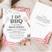 I Do BBQ Koppel Bruiloft Feest Uitnodiging