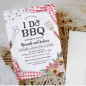I Do BBQ Koppel Bruiloft Feest Uitnodiging