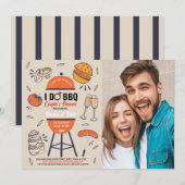 I DO BBQ Koppels Bruidsfeest Verlovingsfoto Tuin Kaart (Voorkant / Achterkant)