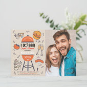 I DO BBQ Koppels Bruiloft Feest Tuin Kaart (Staand voorkant)