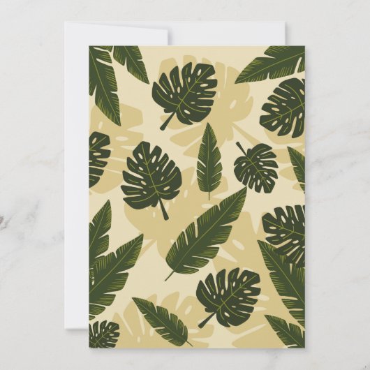 I DO BBQ Koppels Douche Tuin Yard Bladeren Kaart (Achterkant)